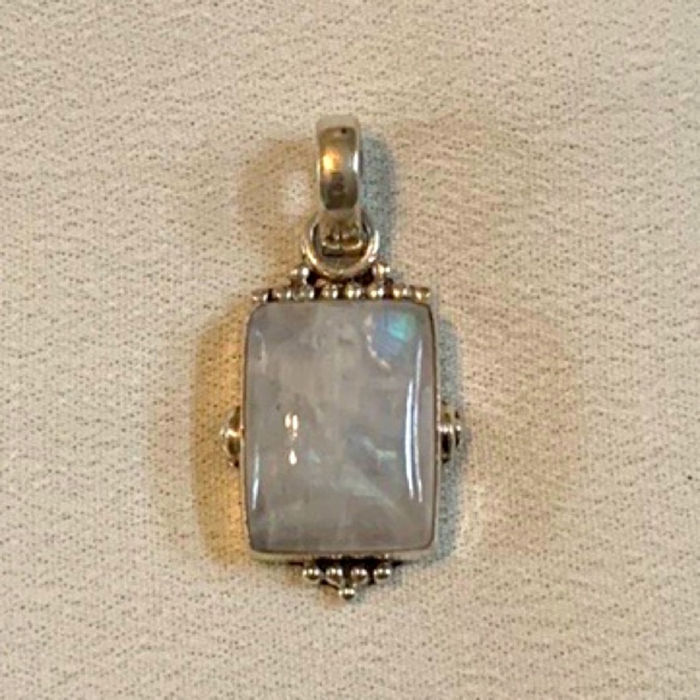 Moonstone Handmade Pendant from Tibet ~